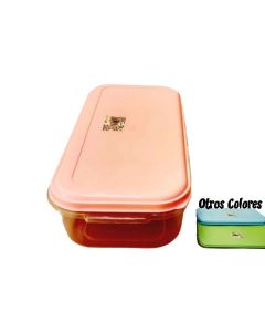 FIAMBRERA PL RECTANGULAR COLORES PASTEL GRANDE 35X175X10CM   M/VIDAL