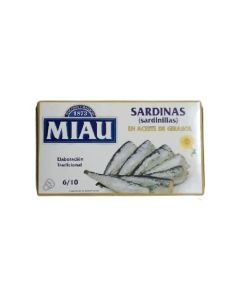 SARDINILLLAS EN ACEITE GIRASOL 85GR   M/MIAU