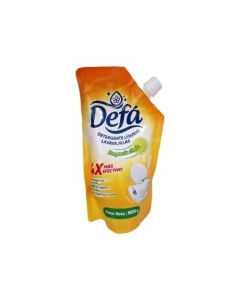 DETERGENTE LÍQUIDO LAVAVAJILLAS, FRAGANCIA LIMÓN, FORMATO EN BOLSAS DOY PACK DE 800 G, MARCA: DEFÁ