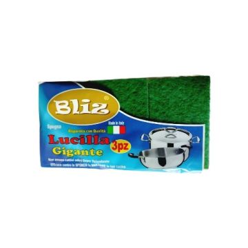  ESPONJA ABRASIVA LUCILLA GIGANTE P/FREGAR 3PZ   M/BLIZ
