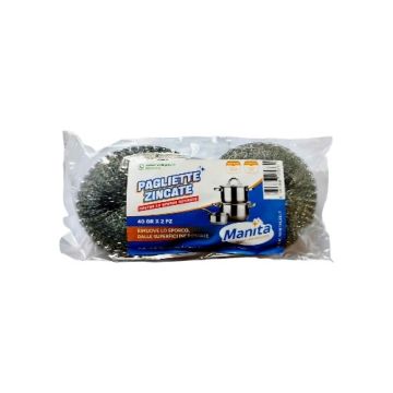 ESTROPAJOS METAL SET 2 PZ   M/MANITA