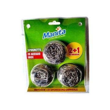  ESTROPAJOS METAL SET 3 PZ   M/MANITA