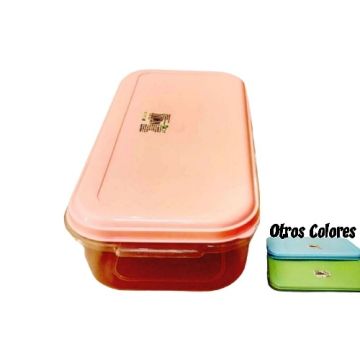  FIAMBRERA PL RECTANGULAR COLORES PASTEL GRANDE 35X175X10CM   M/VIDAL