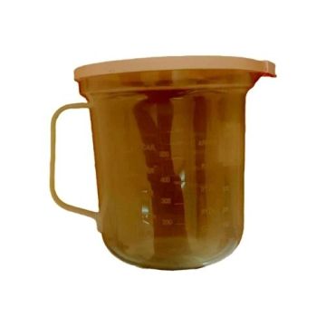  JARRA MEDIDORA PL 600ML TAPA COLORES PASTEL 13X15.5X12CM   M/VIDAL