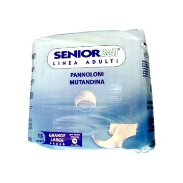  CULEROS DESECHABLES GRANDES 15 PZ   M/SENIOR BELL