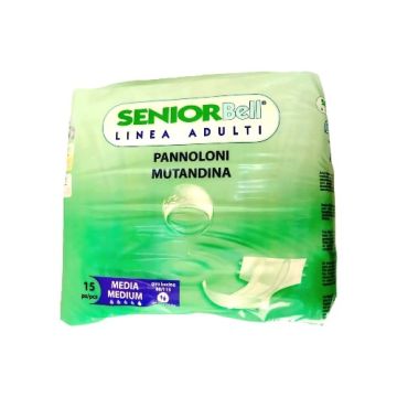  CULEROS DESECHABLES MEDIO 15PZ   M/SENIOR BELL