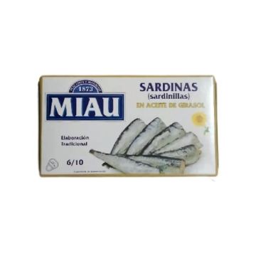 SARDINILLLAS EN ACEITE GIRASOL 85GR   M/MIAU