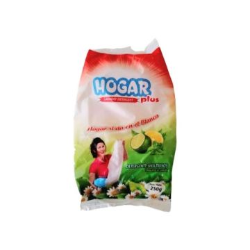 DETERGENTE EN POLVO EN BOLSA DE 250G  M/HOGAR PLUS