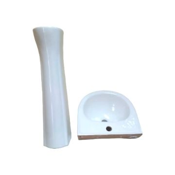 LAVAMANO BLANCO 410X370X790MM CON PEDESTAL   M/SM