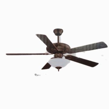 VENTILADOR DE TECHO DECORATIVO ISABELLA REF. RLV21, ASPAS REVERSIBLES, 52''''/60W/3 VELOCIDADES, MARCA RCA   M/RCA