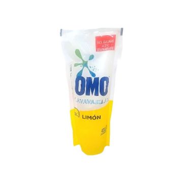 DETERGENTE LÍQUIDO LAVAVAJILLAS FRAGANCIA LIMÓN 15X450 ML  M/OMO