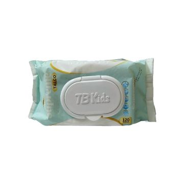 TOALLITAS HÚMEDAS  MARCA TB KIDS SUPREME PARA HIGIENE DEL BEBÉ PQTE X 120 U