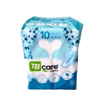 ALMOHADILLAS SANITARIAS C/ALAS MARCA TB CARE CLÁSICA MAXI PQTE X 10 U