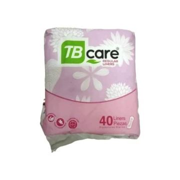 PROTECTORES DIARIOS  PQTE X 40 M/ TB CARE REGULAR LINERS