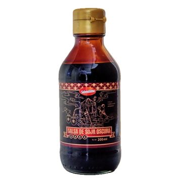 SALSA DE SOJA  OSCURA SUPERIOR  200 ML  M/SABROSISIMO