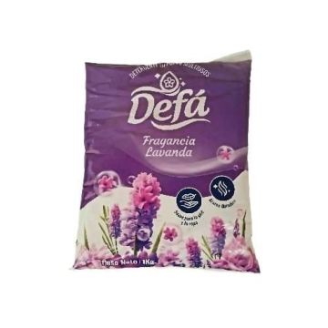 DETERGENTE EN POLVO MULTIUSOS, FRAGANCIA LAVANDA, FORMATO EN BOLSA DE POLIETILENO LPEP DE 1 KG, MARCA: DEFÁ
