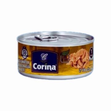 ATUN EN ACEITE HOJUELA SIN SOYA 48/130 GRS M/CORINA M/CORINA