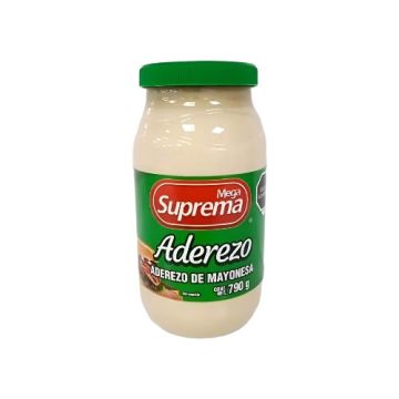 ADEREZO DE MAYONESA  790 GR, M/MEGA SUPREMA   M/MEGA ALIMENTOS   M/MEGA SUPREMA