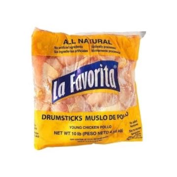 Paquete de Muslo de Pollo, La Favorita, 4.535 Kg