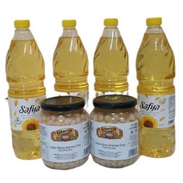 Aceite de Girasol y Alubias Blancas
